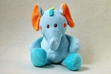 Bambia Elefant hellblau bunt Stofftier Plüschtier Kuscheltier (T173)