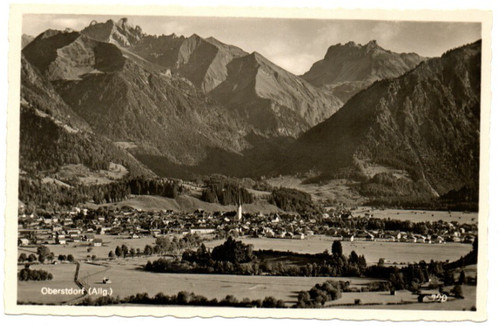 Ansichtskarte oberstdorf - ansichtskarte,