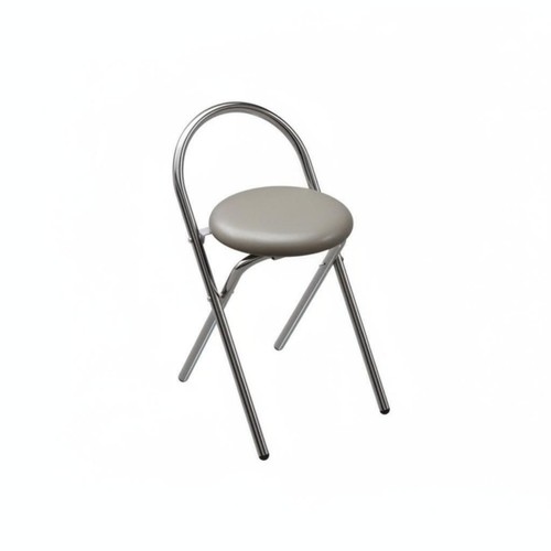 Rund gepolsterter klapphocker - gepolsterter,
