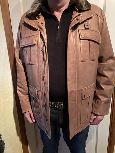 Herren lederjacke mit - herren,