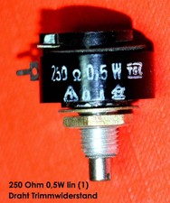 250 Ohm 0,5W lin 1 Trimm