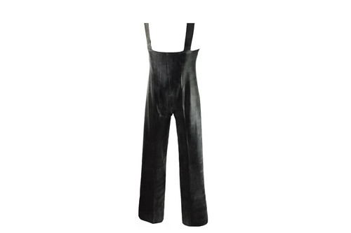 Latex anzug schlaghose mit - latex,