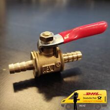 Messing Kugel Benzinhahn 6mmØ Schlauch Diesel Benzin Luft Kraftstoffhahn 