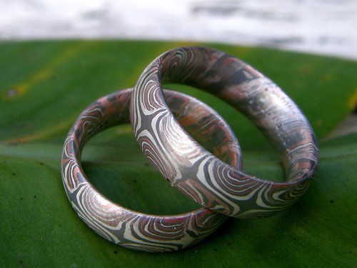 Trauringe mokume gane - trauringe,