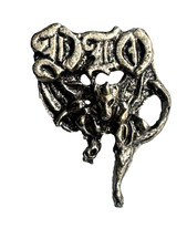PIN - DIO HOLY DIVER LOGO - Heavy Metal Musik - Silbern / Schwarz - Pins