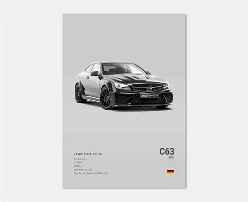 Mercedes c63 amg black - mercedes, series