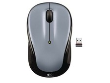 schnurlose Logitech M325 Mouse wireless USB in SILBER + USB NANO Stick B-Ware