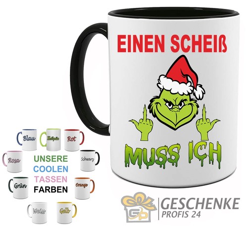 Grinch lustig bedruckte tasse - grinch,
