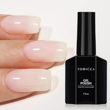 Tomicca UV Nagellack Milchig Weiss, 15Ml Milchig Weiß , Shellac LED Soak off Man