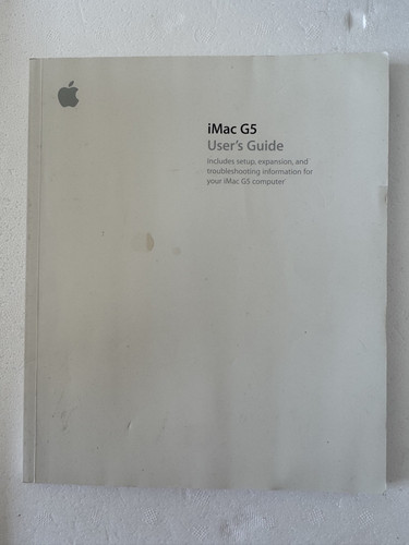 Apple imac user guide - imac, g5