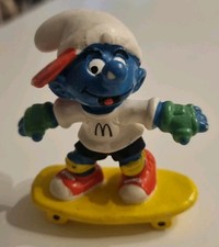 Skateboard Schlumpf , Peyo, Schleich, Mc Donalds 1997