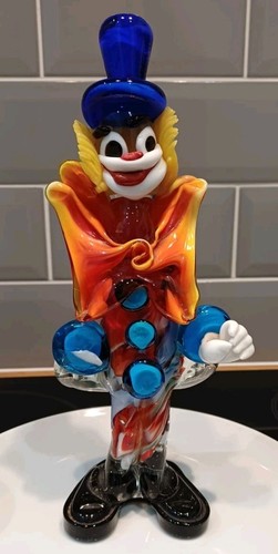 Kunstglas clown murano - kunstglas,