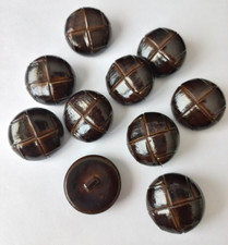 10 Knöpfe Lederoptik 23mm