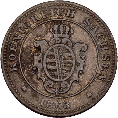 Sachsen neugroschen 1863 - sachsen, 1