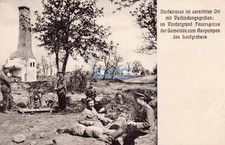 AK Feuerspritze Feuerwehr Freiwillige Krankenpflege der 6. Armee n. Burg