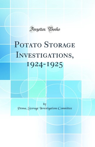 Potato storage investigations - storage,