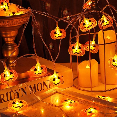 Halloween deko lichterkette - deko,