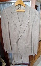 Anzug Herren beige Hettlage Atelier Torino Kurzgröße 25 Vintage 60er 70er