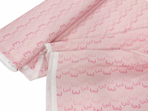 Boobies baumwollstoff feminine - baumwollstoff,