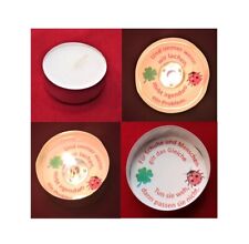 24 Teelichter mit 24 versteckten Botschaften als Glücksbringer Glückslichter