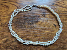 3 Reihen Fluss Perlen kette