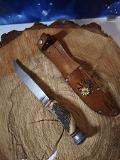 Vintage  Herman Konejung Solingen Jagdmesser Trachtenmesser Hirschhorngriff