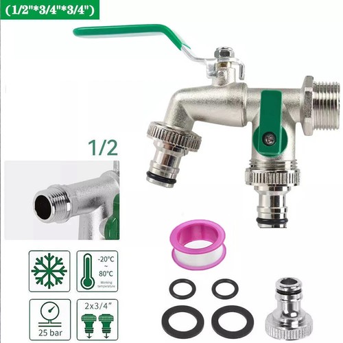 Messing doppel wasserhahn - messing,