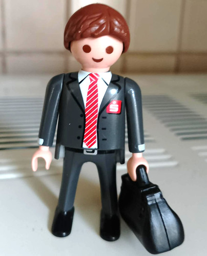Playmobil figur mit koffer - figur,