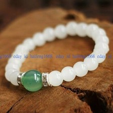 Mode Hübsch 8mm Weiße Jade