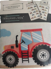 Traumhelden Kinder-Bettwäsche 2 tlg. 100x 135 cm 40 x 60 cm  100 % BW Traktoren