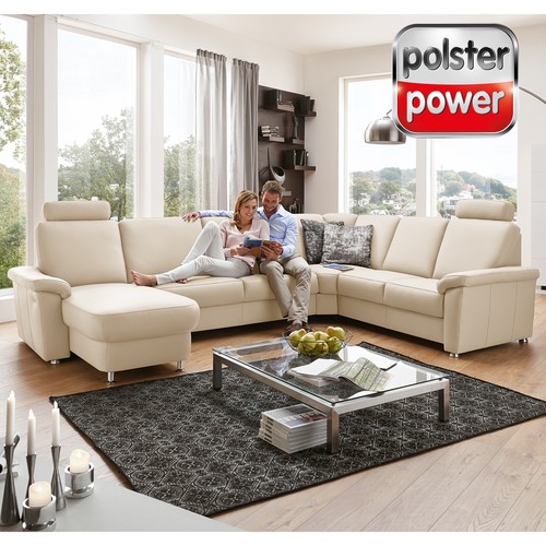 Polsterpower ledersofa ecru - polsterpower,