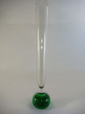 SOLIFLEUR STANGENVASE Vase, BUBBLES, FUSS IN GRÜN mit LUFTBLASEN, 26 CM