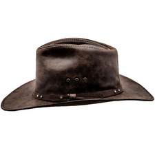 Sterkowski BUCKAROO Leder Western Hut Outback Vintage Rancher Cowboy Party