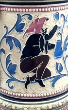 Antiker Bierkrug Zinndeckel