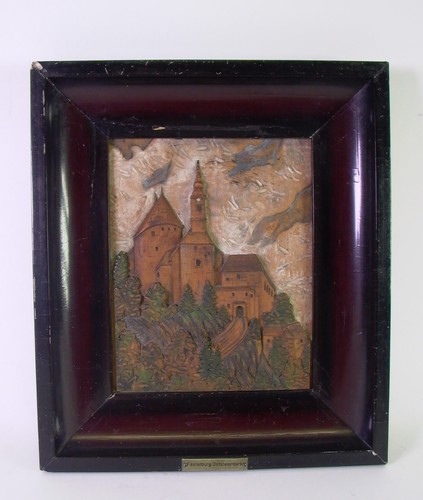 Geschnitztes reliefbild holz - -,