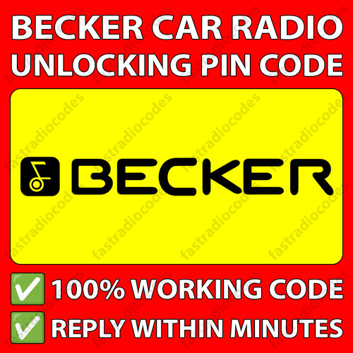 Becker radio pin code - ✅becker,