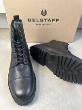 Belstaff Schwarz Leder Stiefel