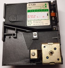 Euro-Münzprüfer C-120 aus Funworld Photo Play von Coin Controls