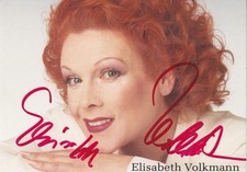 Autogramm - Elisabeth Volkmann