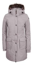 ICEPEAK Damen EP Arcadia Parka Jacke Outdoor Kapuzenjacke, Hell Grau, 40
