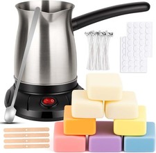 LFENYIGI Wachsschmelzer für Kerzenherstellung, Sojaherstellungsset mit Wachs... 