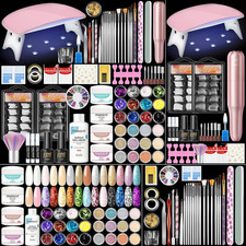 Acryl Nagelset UV LED Nagellampe Nagelfräser 28 Farben Acrylpulver Acryl Liquid 