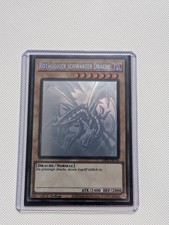Rotäugiger schwarzer drache - schwarzer,