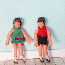 Alte Puppenhaus Puppen