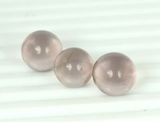 Runde Form 48 kt +/3 Stck. Rosa Morganit Edelstein Kugel Posten Saisonende Ve...