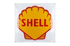 Schild Logo SHELL Emaille