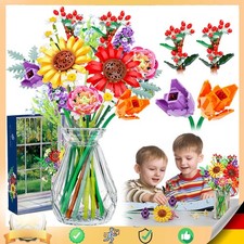 Bunte Kunstblumen Set 17er