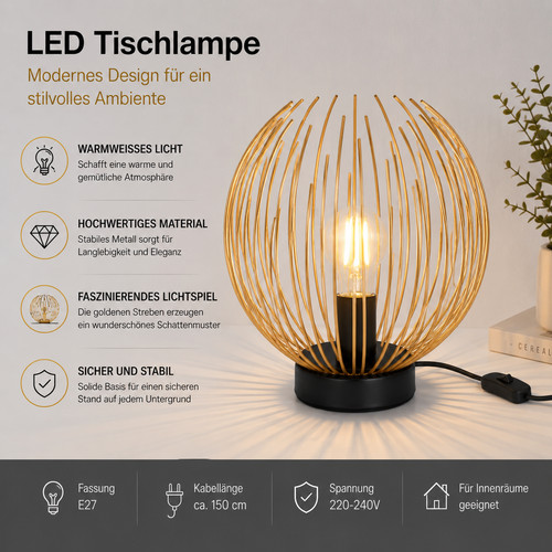 E27 nachtischlampe mit - e27,