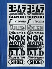 22 x Sponsoren Aufkleber Set -