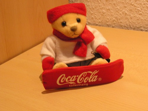 Plüschtier coca cola teddy - cola,